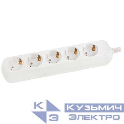 Колодка 5-м KX-5e с заземл. бел. Эра Б0071872