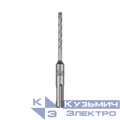 Бур по бетону SDS-Plus SUPER 5х110мм профессиональный цельная крестовая пластина Kranz KR-91-0450