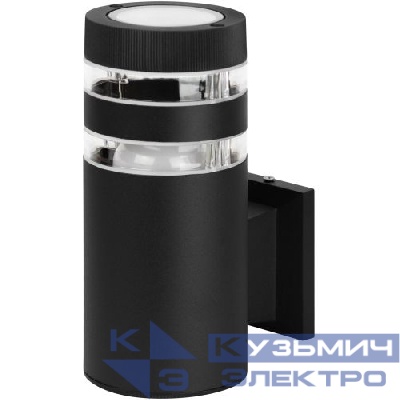Светильник "Адрия" GBW-102-BL-0200 max 30Вт 1хE27 IP54 230В 200х150х90мм уличный настен. вверх черн. Эра Б0069594