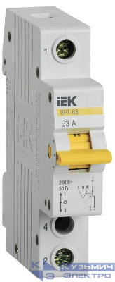 Выключатель-разъединитель трехпозиционный 1п ВРТ-63 63А KARAT IEK MPR10-1-063