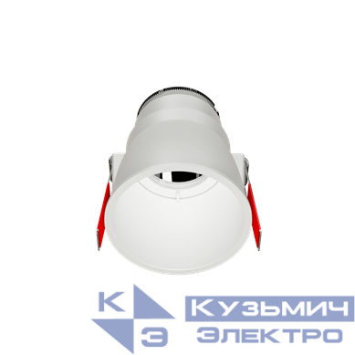 Рамка для модульного светильника FLEX 50 04 95х70 круглая встраив. утопленная RAL9010 VARTON V1-R0-00435-10008-2000000