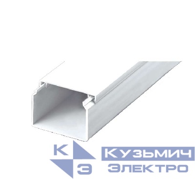 Кабель-канал 80х60 L2000 с двойн. замком пластик Урал Пак КК-19080060-016