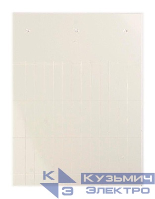 Табличка полужесткая 40х7мм установка в держатель для держателя групповой маркировки EUB ПВХ-0.5 бел. DKC TAS407W