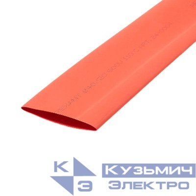 Трубка термоусадочная ТУТ нг 40.0/20.0 красн. 1м Rexant 24-0004