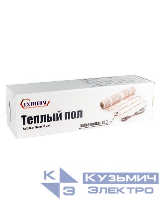 Комплект "Теплый пол" (мат) двухжил. 150Вт/кв.м 750Вт 10х0.5м 5кв.м ExthermMat 150-750-5.0