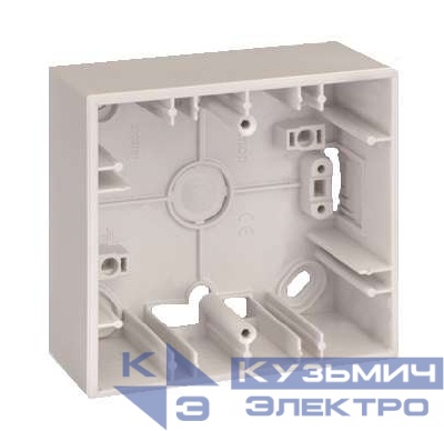 Коробка 1 пост ОП Simon27 86х93х37мм бел. 2700751-30