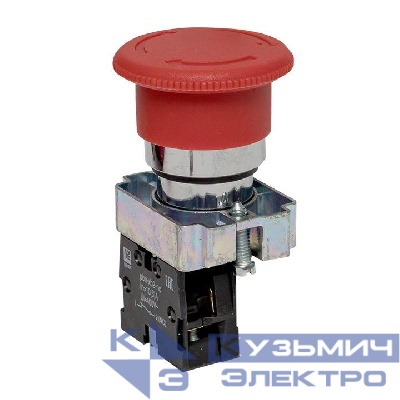 Кнопка "Грибок" BS542 NC поворотн. красн. PROxima EKF xb2-bs542