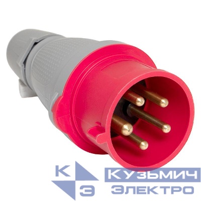 Вилка переносная 025 3Р+РЕ+N 32А 380В IP44 PROxima EKF ps-025-32-380-PRO