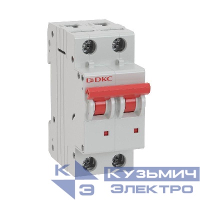 Выключатель автоматический модульный 2п C 6А 6кА MD63 YON MD63-2C6-6