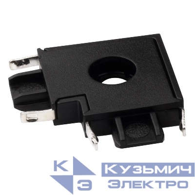 Коннектор MTR16 CL-BL L-обр. накладной шинопровод низковольтный Pro черн. JazzWay 5057296
