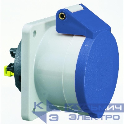Розетка встраиваемая 32А 3п 2P+PE 6ч 230В IP44 75х75 Quick Connect Bals 13703