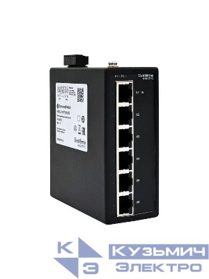 Концентратор промышленный EtherCAT 6х100BaseT SE NSECU106T06X00S