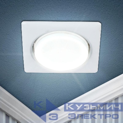Светильник под GX53 13Вт 220В квадратный бел. KL71 WH /1 (к) ЭРА Б0048960