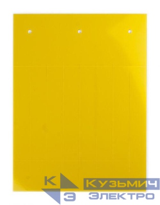 Табличка полужесткая клейкое основание ПВХ-0.5 желт. (уп.60шт) DKC TAS6715AY