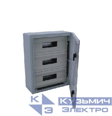 Корпус щита распределительного 350х500х195мм Din-рейки 45M (3х15) навесной пластик Cetinkaya Pano CP5117