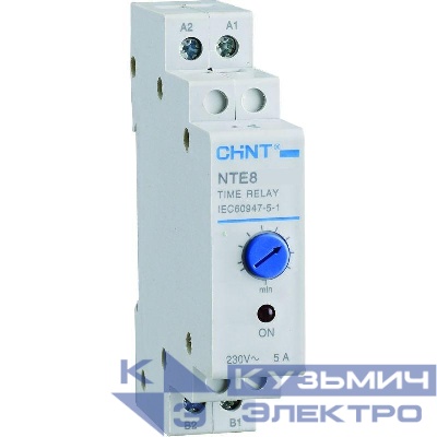 Реле времени NTE8-120B (задержка времени включения) 12-120с 1НО DC 24В (R) CHINT 258462