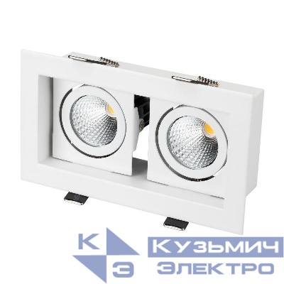 Светильник светодиодный CL-KARDAN-S180x102-2x9W Day WH 38 deg IP20 металл Arlight 024138