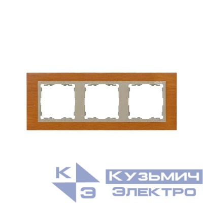 Рамка 3-м Simon82 Nature дуб/шампань дерево Simon 82937-66