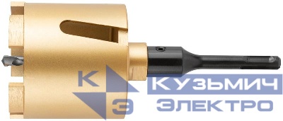 Коронка кольцевая по бетону алмазная безударная 82мм в сборе FIT 33486