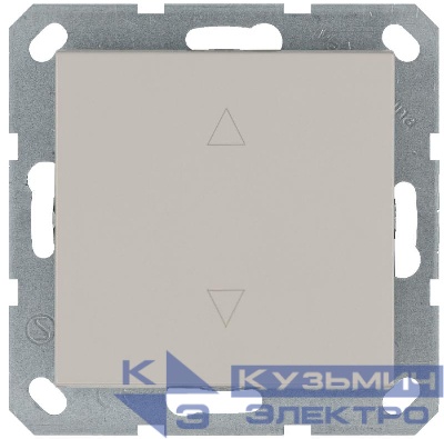 Выключатель для жалюзи 1-кл. 10А IP20 механизм тауп Jasmart G3018T