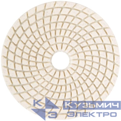 Круг шлифовальный алмазный гибкий АГШК (липучка) влажное шлифование 100мм Р 30 FIT 39840