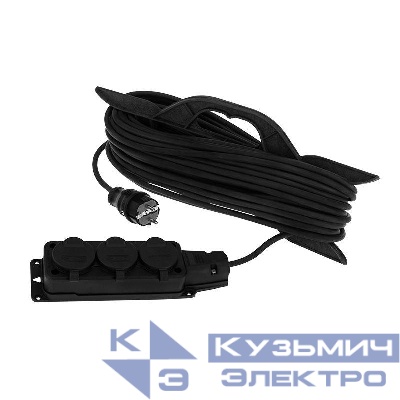Удлинитель-шнур на рамке 3х30м с заземл. 16А IP44 3.5кВт КГ 3х1.5 морозостойкий Rexant 11-7082