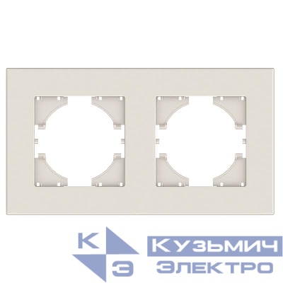 Рамка 2-местн. City беж. GUSI С1112-003