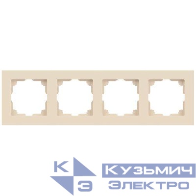 Рамка 4-м СП Accent 6-504-02 сл. кость Intro Б0063761