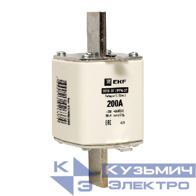 Вставка плавкая ППН-37 400/200А габарит 2 PROxima EKF fus-37/400/200