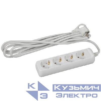Удлинитель 4х3м с заземл. 16А IP20 U-4e-3m-3х1 ПВС 3х1 Эра Б0028374