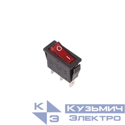 Выключатель клавишн. 250В 15А (3с) ON-OFF красн. с подсветкой (RWB-404; SC-791; IRS-101-1C) Rexant 36-2210