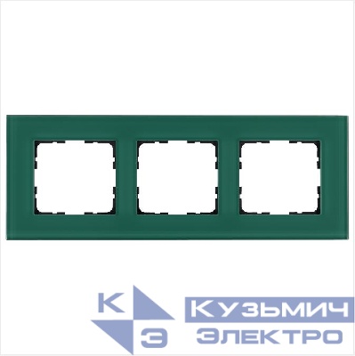 Рамка 3-м G-Glass стекло лазурн. Jasmart G1003GJ