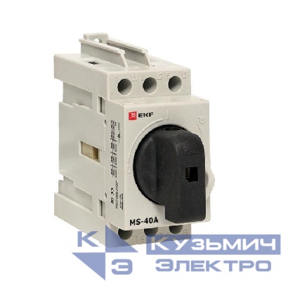 Рубильник мод. 3п MS-40A на DIN-рейку EKF ms-40d