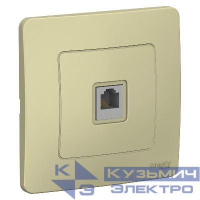 Розетка телефонная 1-м СП Blanca RJ11 беж. SE BLNIS011007