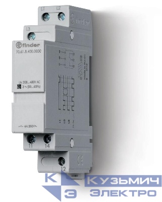 Реле контрольное 6А 1CO IP20 FINDER 706184000000