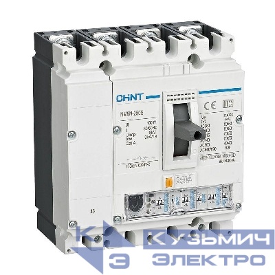 Выключатель автоматический 4п 100А 50кА NM8N-250S EN с электр. расцеп. (R) CHINT 271338