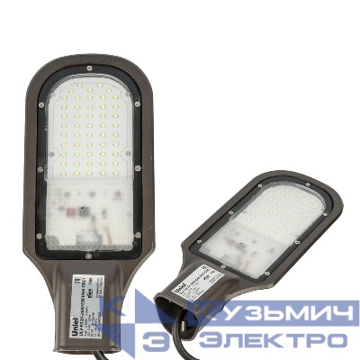 Светильник светодиодный ULV-R22H-35W/6500K GREY 6500К IP65 угол 110град. уличный консольный Uniel UL-00009518