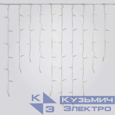 Гирлянда светодиодная "Бахрома" ULD-B1805-048/DTA WARM WHITE IP20 1.8м 48LED тепл. бел. с контроллером провод прозр. Uniel UL-00005274