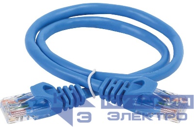 Патч-корд кат.5E UTP 1.5м син. ITK PC03-C5EU-1M5