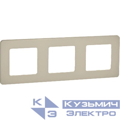 Рамка 3-м Inspiria сл. кость IEK 673951