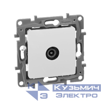 Розетка телевизионная проходная TV СП Etika 14дБ 5-862МГц механизм бел. IEK 672263