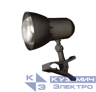 Светильник Надежда 1-мини (на клипсе) без лампы 40Вт ЛОН E27 черн. Трансвит 152