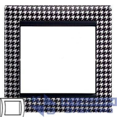 Рамка 1-м Valena гусиные лапки (блист.) IEK 694349