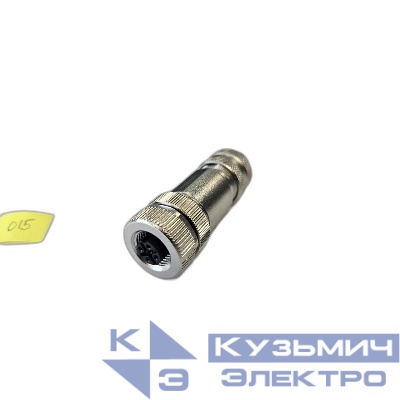 Разъем М12 5B гнездовой винт метал. прямой резьба PG9 каб. часть СЦМ120002-05B СТЭЗ 185200015