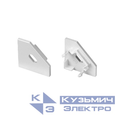 Заглушка SL-KANT-H18 FLAT с отверстием пластик (комплект) Arlight 049044