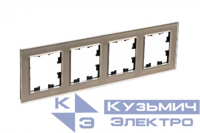 Рамка 4-м AtlasDesign Nature стекло шампань SE ATN320504