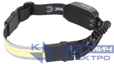 Фонарь аккумуляторный налобный GA-807 Кибер COB 5Вт 3 режима аккум. miscro USB Эра Б0054033