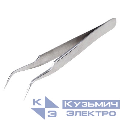 Пинцет изогнутый узкий 125мм (блист.) Rexant 12-0378