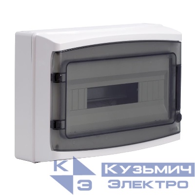 Щиток настенный ЩРн-п-18 18мод. IP65 с дверцей с клеммн. блоком 63А сер. DKC RB18W6TGD