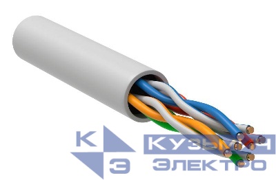 Кабель витая пара U/UTP кат.5E 4х2х24AWG solid LSZH бел. (м) GENERICA BC1-C5E04-128-305-G